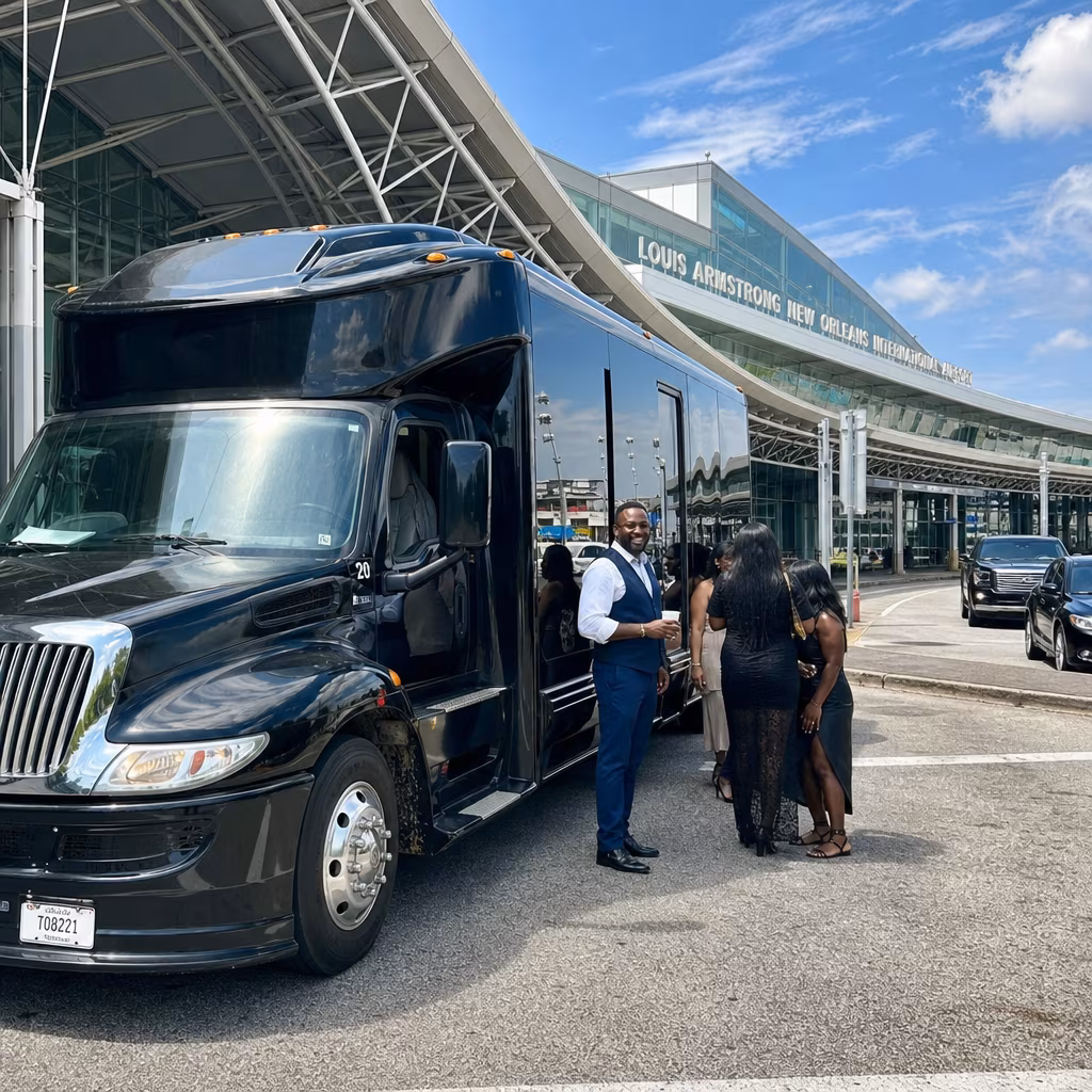 Rent a Bus to Louis Armstrong New Orleans International Airport
