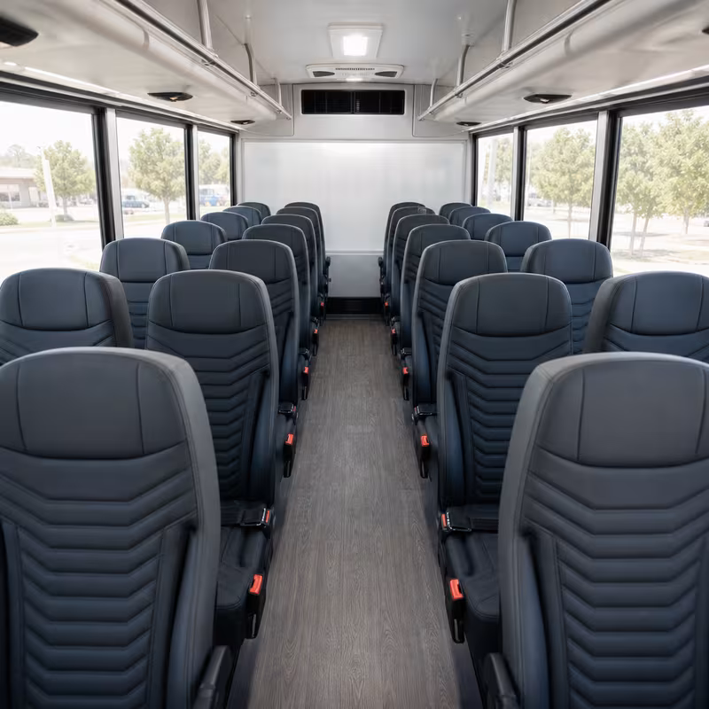 15-35 Passenger Minibus Interior