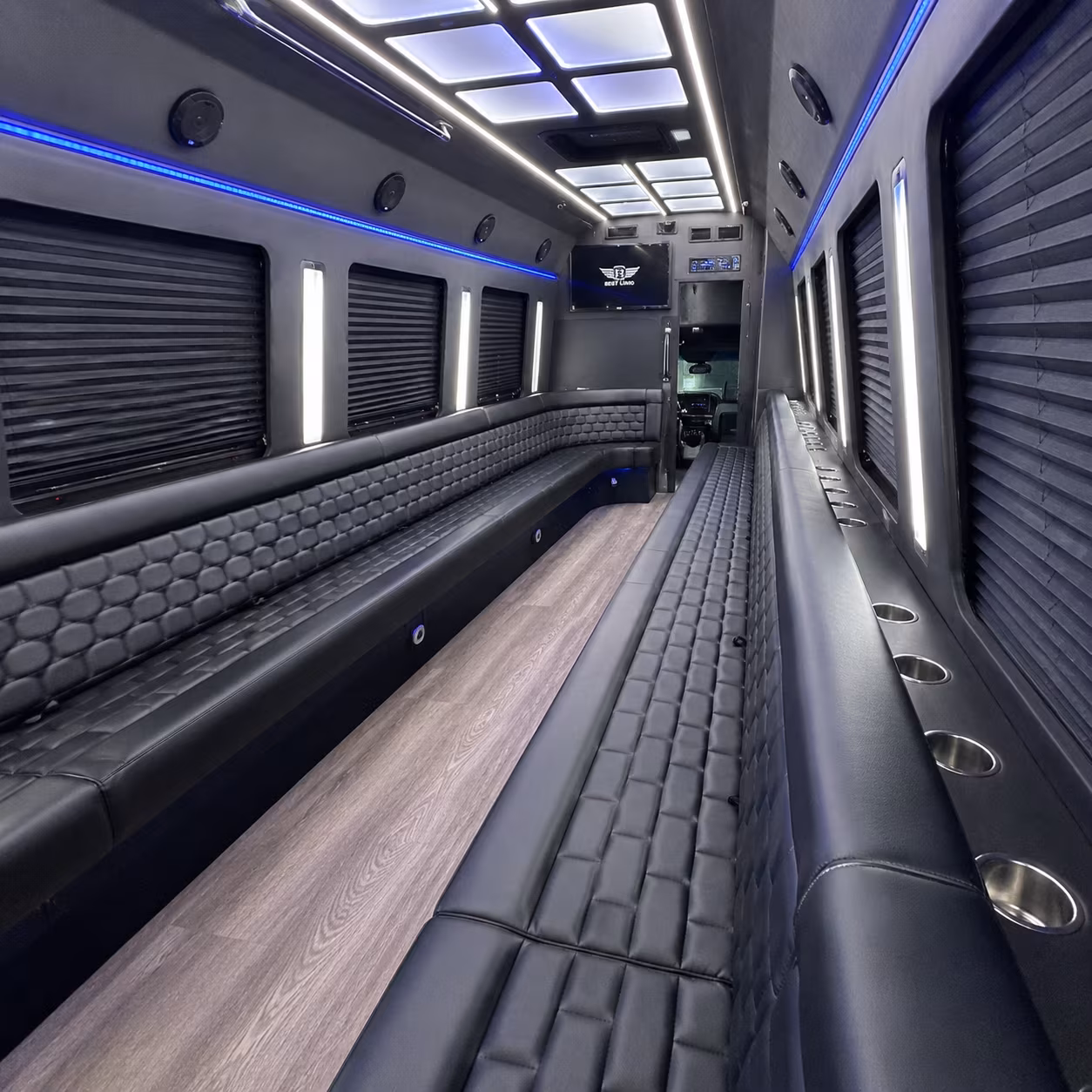 New Orleans Birthday, Sweet 16, & Quinceañera Transportation party bus exterior