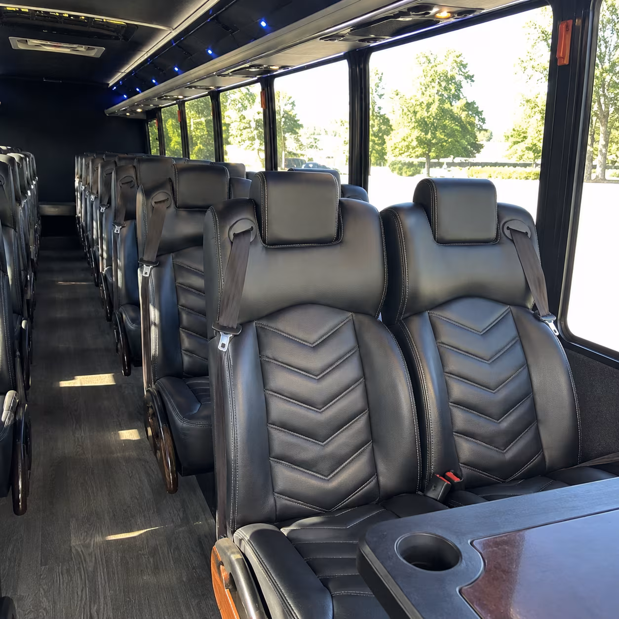 New Orleans Corporate Transportation party bus interior