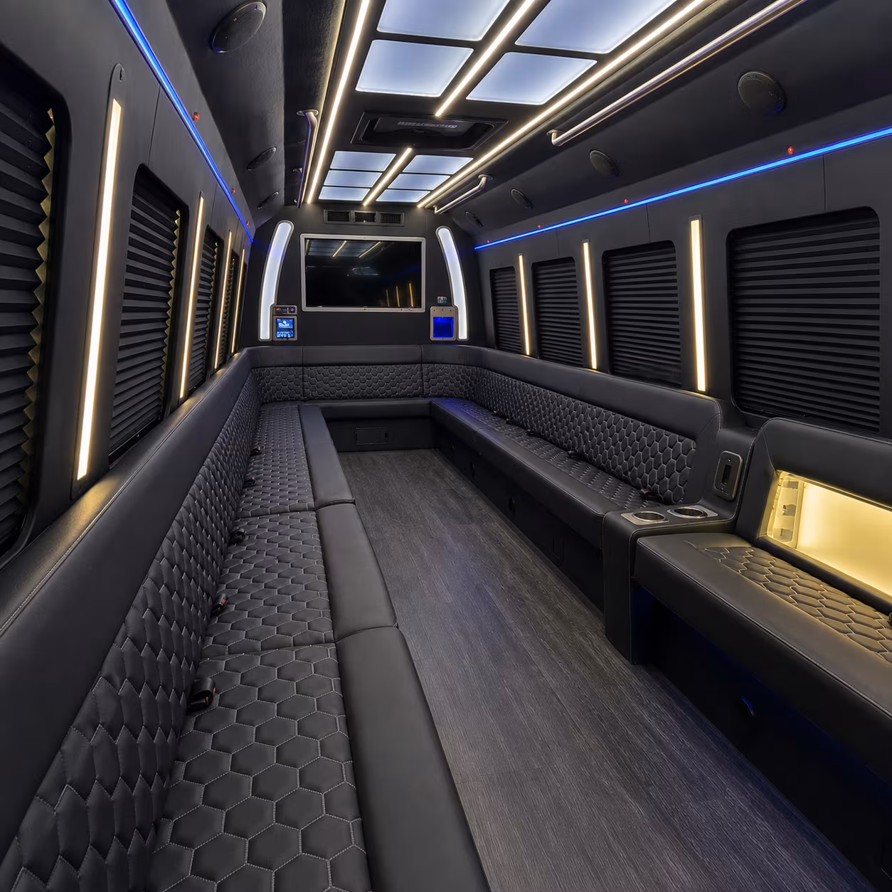 New Orleans Sporting Event Transportation party bus exterior