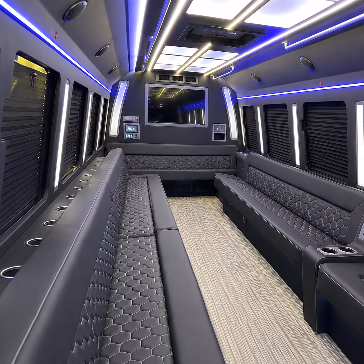 New Orleans Sporting Event Transportation party bus exterior