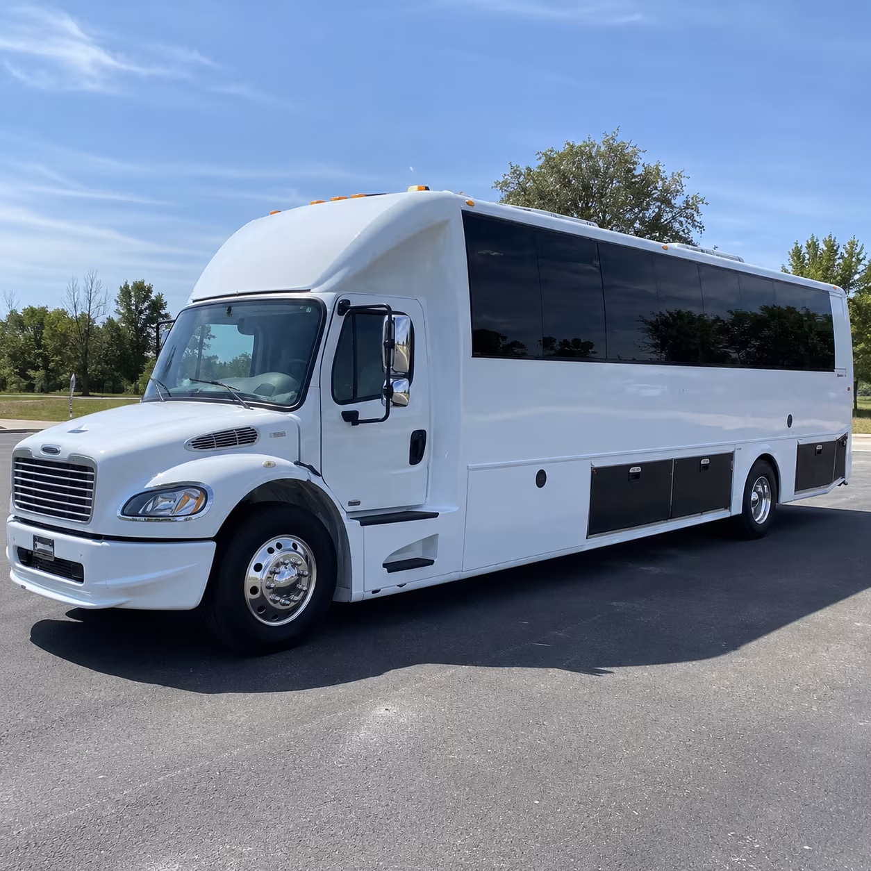 New Orleans Wedding Transportation party bus exterior