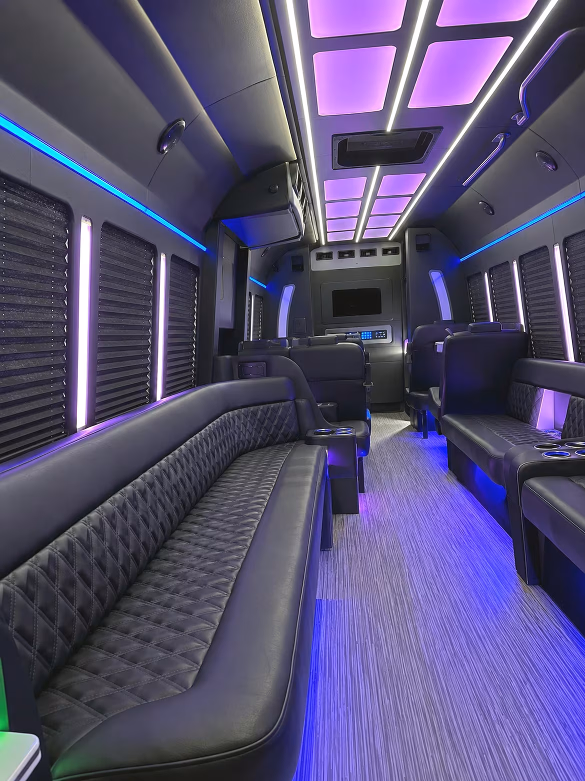 New Orleans Winery Tour & Pub Crawl Transportation party bus interior