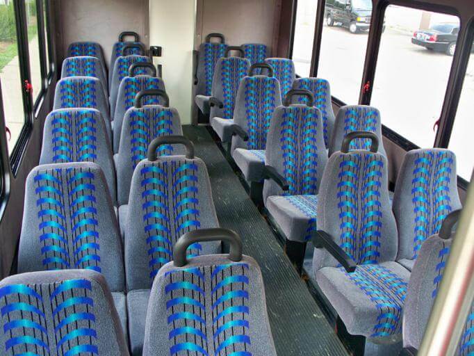 New Orleans 25 Passenger Mini Bus Interior