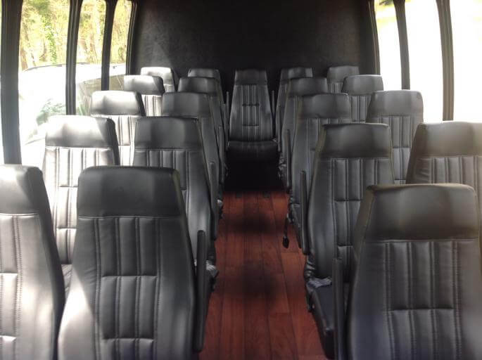 New Orleans 30 Passenger Shuttle Bus Interior