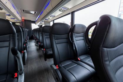 New Orleans 45 Passenger Mini Coach Interior