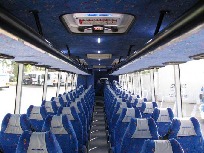 Pensacola 56 Passenger Charter Bus Interior