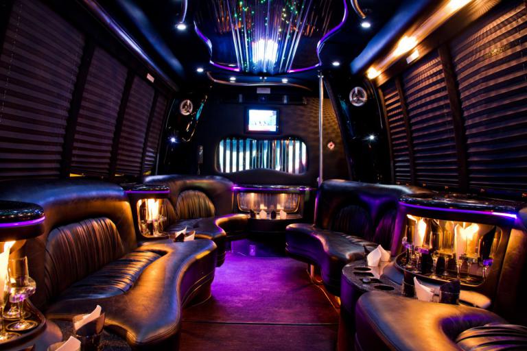 Shreveport 22 Passenger Party Bus Interior