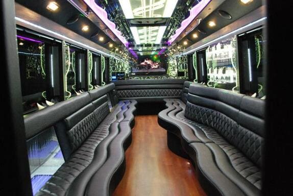 Oxford 25 Passenger Limo bus Interior