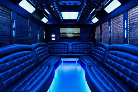 Montgomery 36 Passenger Party Bus Interior