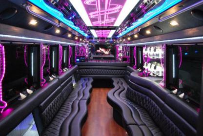 Baton Rouge 50 Passenger Party Bus Interior